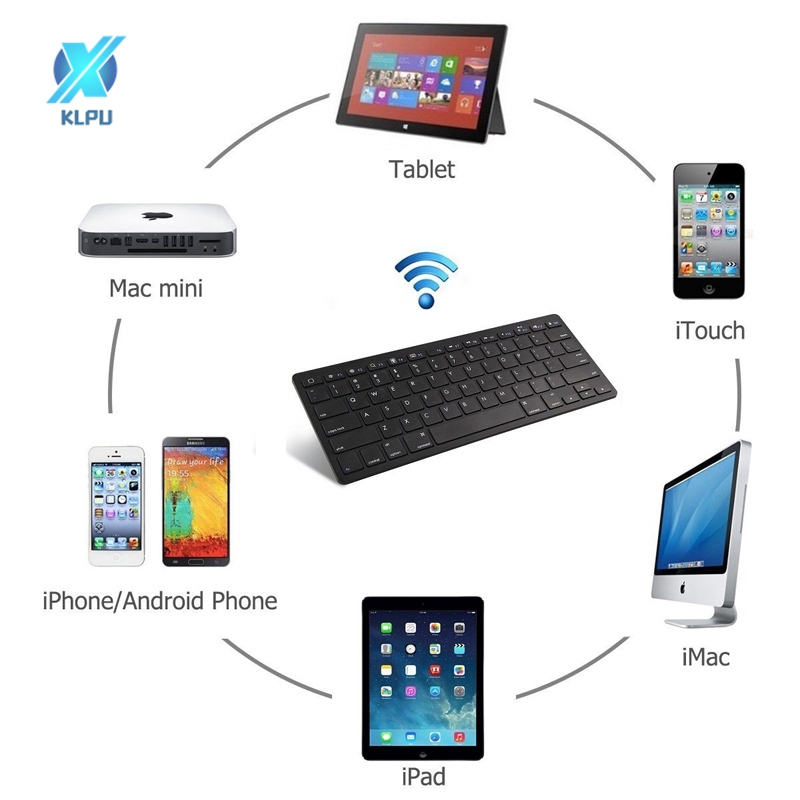 Bàn Phím Bluetooth 3.0 Siêu Mỏng Cho Ipad/Iphone/Macbook/Samsung/Điện Thoại