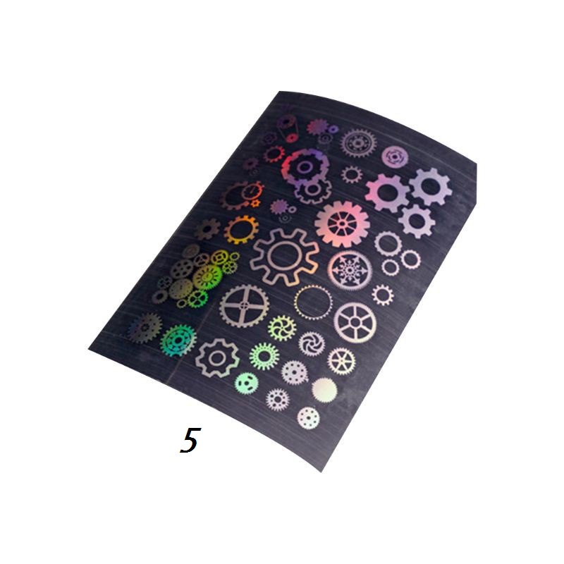 Miếng dán trang trí resin màu hologram