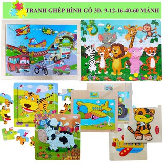 Tranh Ghép Gỗ Xếp Hình Tổng Hợp Các Mẫu Cho Bé,Tranh Ghép Hình Thông Minh Cho Bé Khám Phá Sáng Tạo