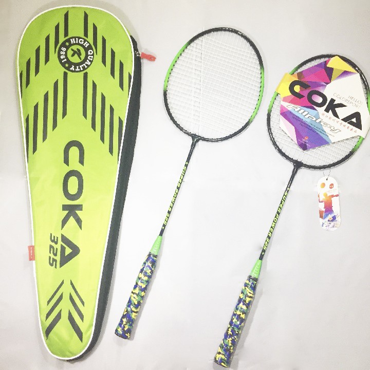 Bộ 2 vợt cầu lông COKA 325 cao cấp - Vợt cầu lông thi đấu