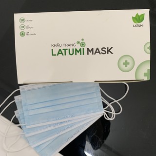 Khẩu Trang Y Tế ⚜️LATUMI⚜️ Khẩu Trang 4 Lớp Dày Dặn Kháng Khuẩn Và Ngăn Ngừa Bụi Hiệu Quả