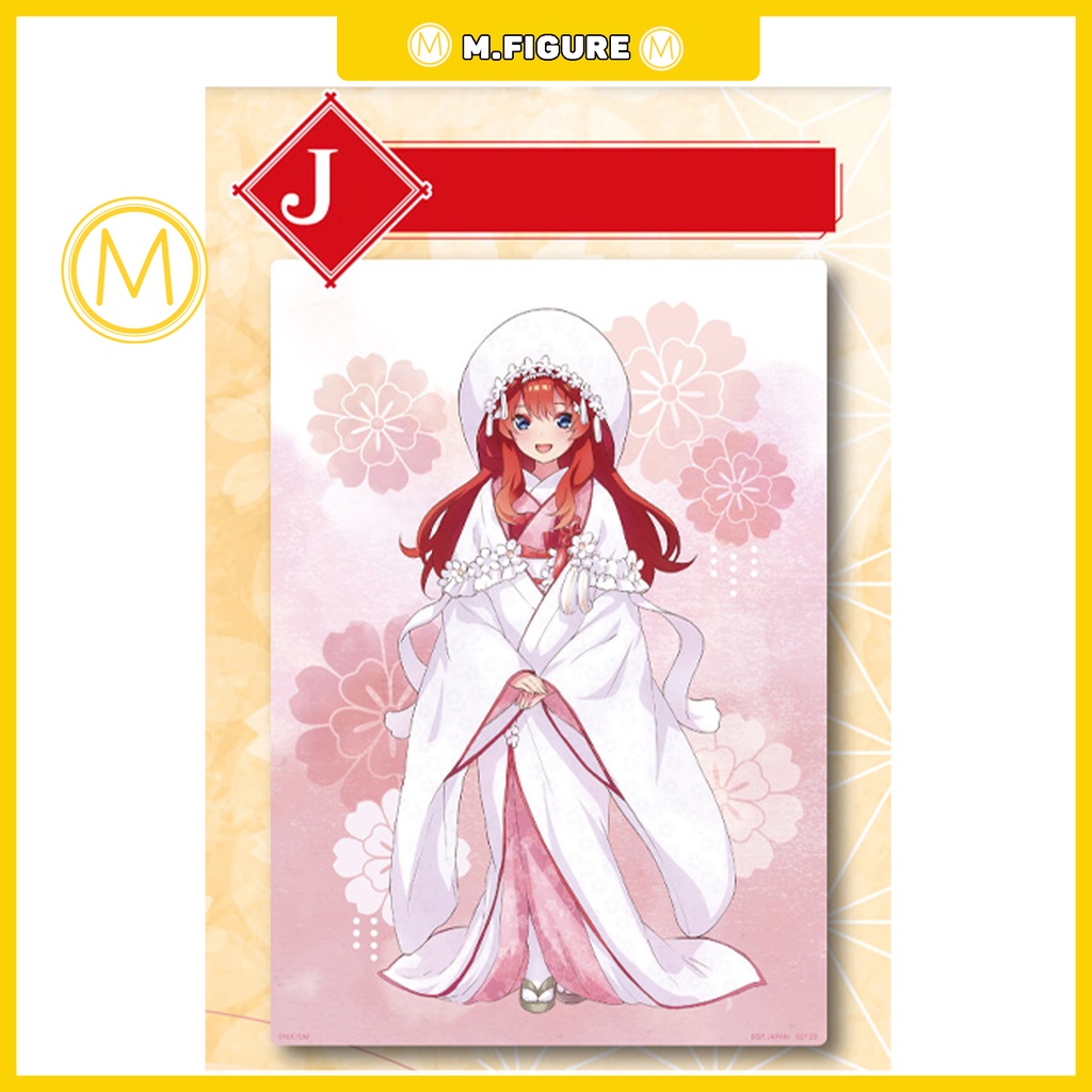 TRANH PVC NHÀ CÓ 5 NÀNG DÂU - ICHIBAN KUJI - GOTOUBUN NO HANAYOME ART BOARD