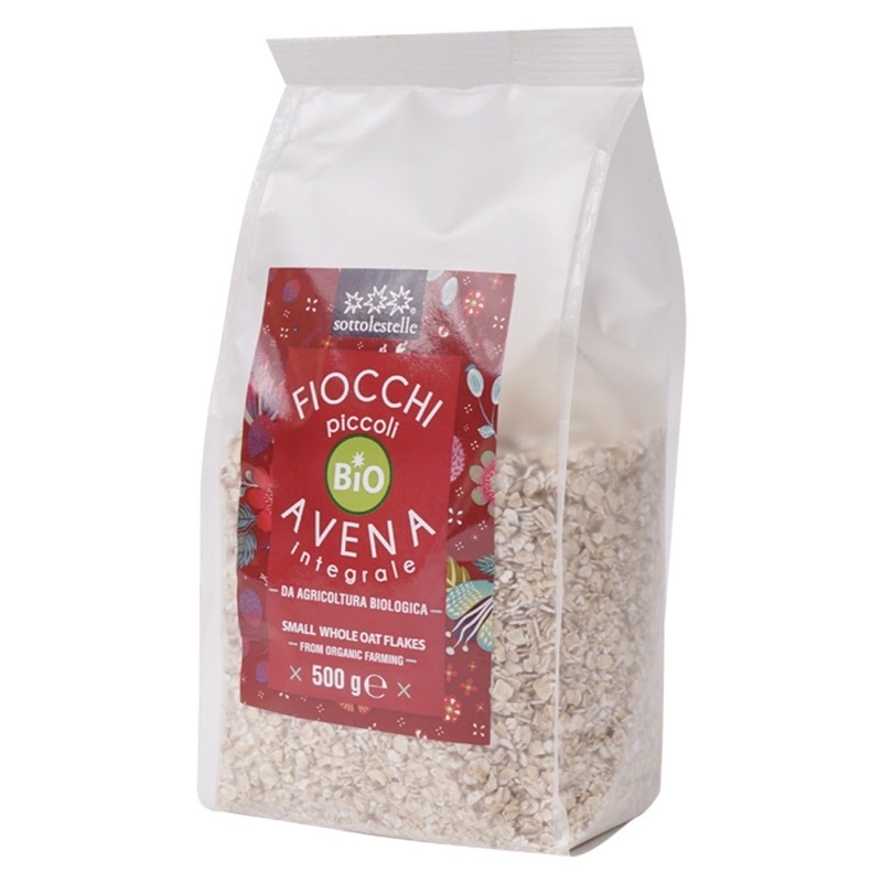 Yến mạch hữu cơ cán vỡ SOTTOLESTELLE Ý 500g