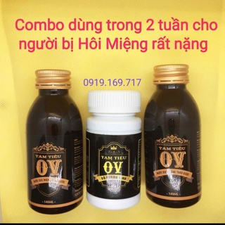 Combo Tam Tiêu OV  2 lọ nước + 1 lọ viên Chính hãng thầy Vịnh