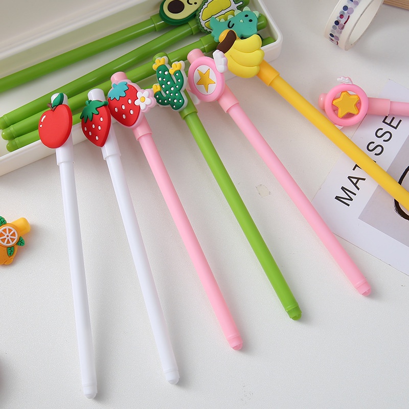 Bút Mực Gel Cỡ Nhỏ Màu Đen Phong Cách Hàn Quốc Dễ Thương Tiện Dụng Cho Học Sinh/ Văn Phòng