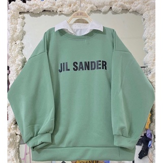 Áo Swt nỉ nam nữ Jil Sander dáng rộng full màu Hot
