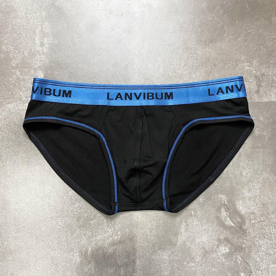 QUẦN LÓT NAM - Dạng Tam Giác Brief - LANVIBUM Lưng Bản Ánh Kim
