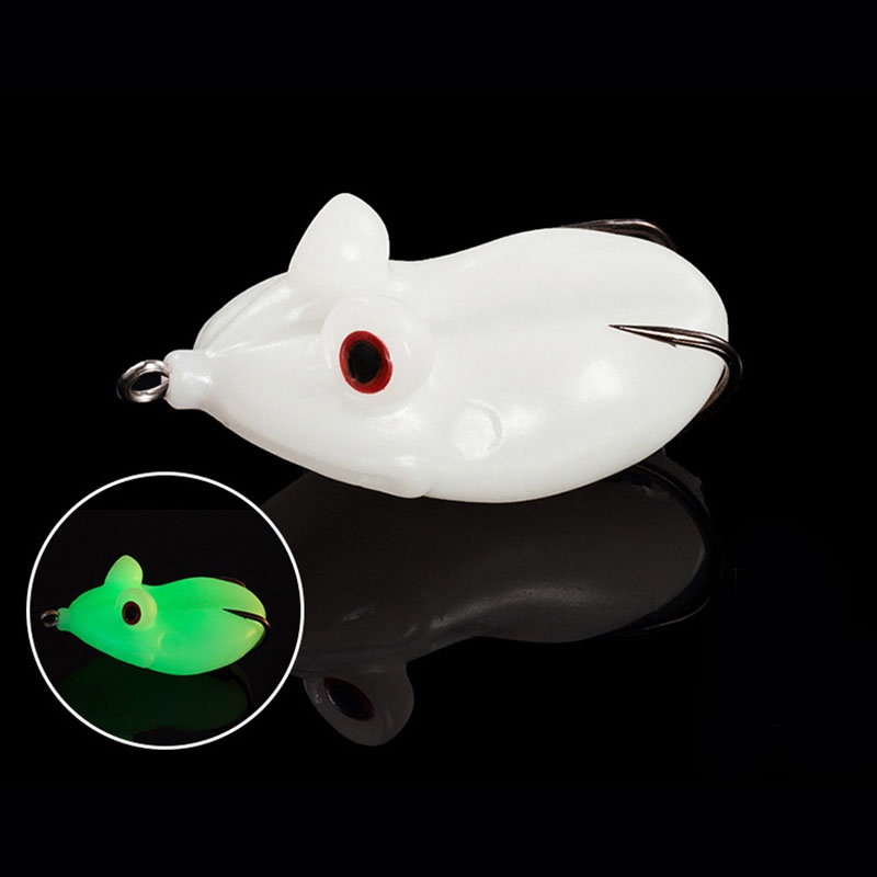 Mồi câu cá giả bằng silica gel phát sáng mắt kiểu 3D 6 màu tùy chọn 4.5cm chất lượng cao