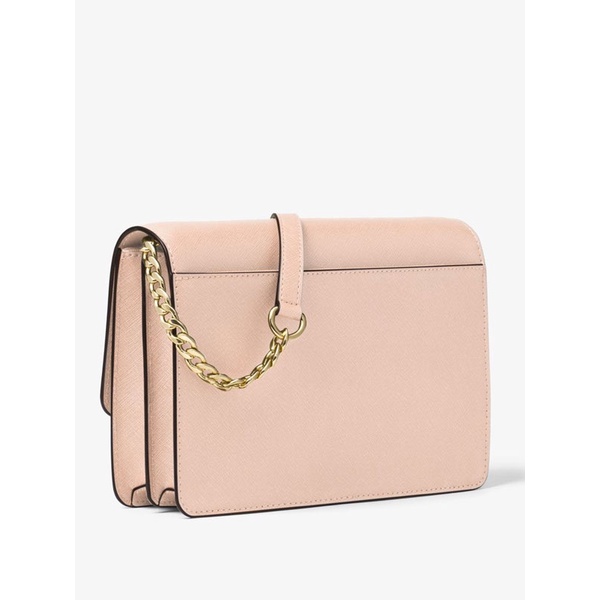 Túi Đeo Chéo Michael Kors Daniela Large Saffiano Leather Crossbody Bag Màu hồng nhạt
