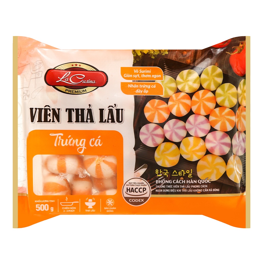 Viên thả lẩu trứng cá