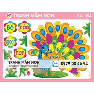Decal mầm non - góc bé ngoan bn-004