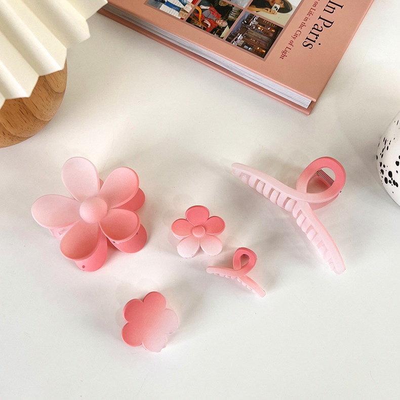 Kẹp tóc càng cua HỒNG nhiều hình dạng xinh xắn dễ thương cho nữ K110