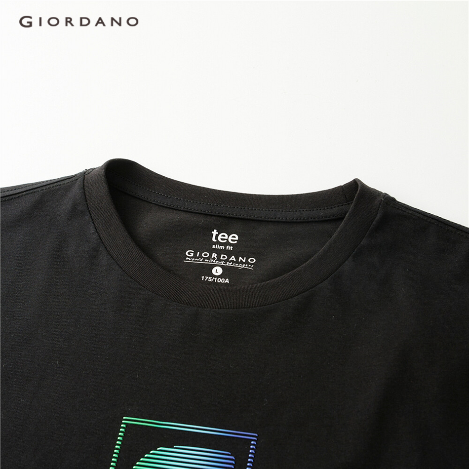 GIORDANO MEN High-tech ice oxygen bar reflective tee 01021423