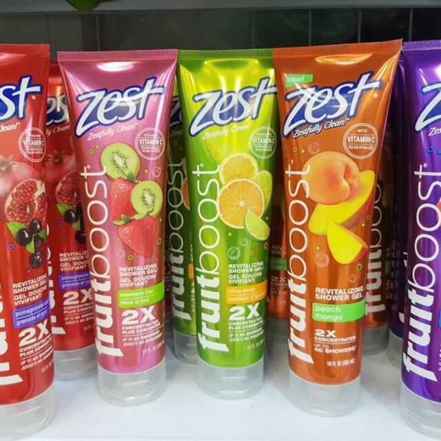 Sữa Tắm Zest Fruitboost Revitalizing Shower Gel Của Mỹ 295ml