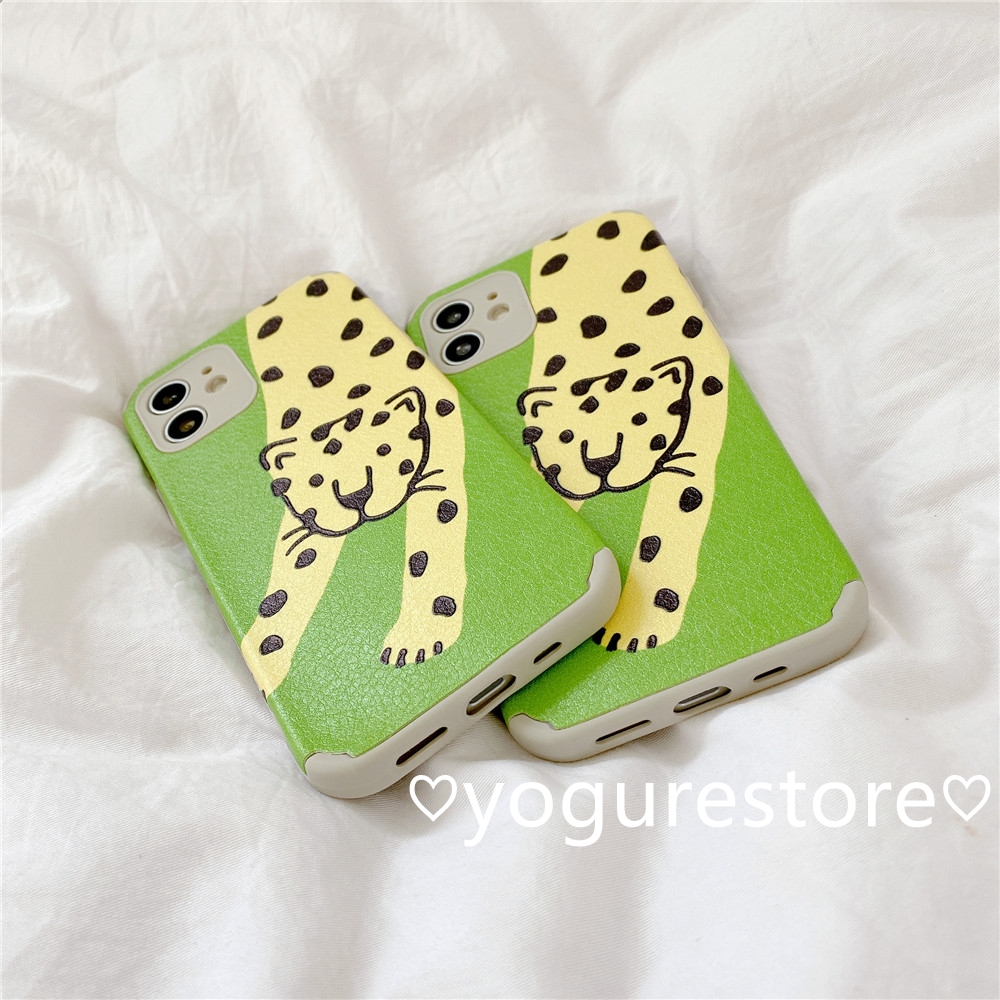 Fashion Skin Cartoons Leopard Cute Bracket Protection Soft Phone Case Cover for Vivo V20Pro Y12S Y20 Y20I Y20S Y70S X50 Y50 Y30 Y19 S1Pro S1 Z1Pro Y17 Y15 Y12 Y11 V15 V11I V9 Y85 Y91C