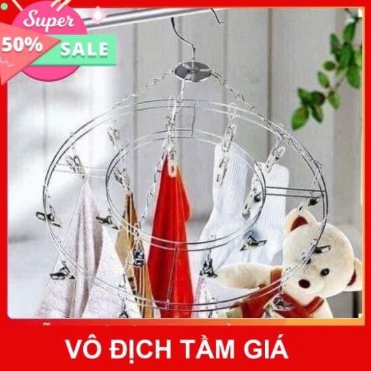 Móc dù tròn inox treo quần áo trẻ em | BigBuy360 - bigbuy360.vn