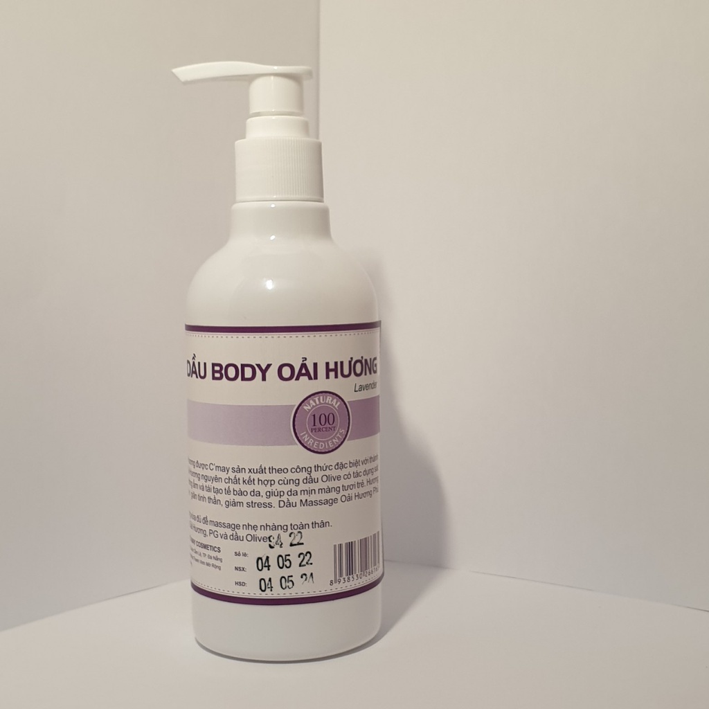 Dầu Massage Body Tinh Dầu Lavender 250ml Chiết Xuất 100% Thiên Nhiên Nên Rất An Toàn Cho Người Sử Dụng
