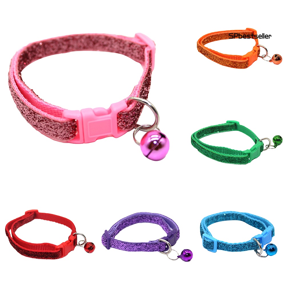 Vòng Cổ Kim Tuyến Có Chuông Tháo Lắp Nhanh Cho Thú Cưng