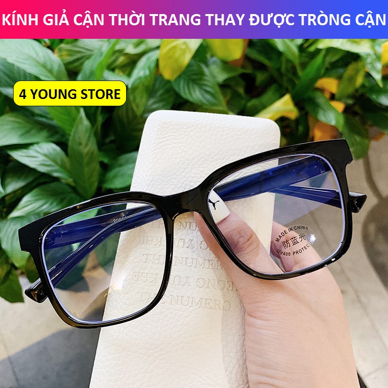 Kính cận mắt vuông thời trang cá tính nổi bật - Kính cận thời trang 013