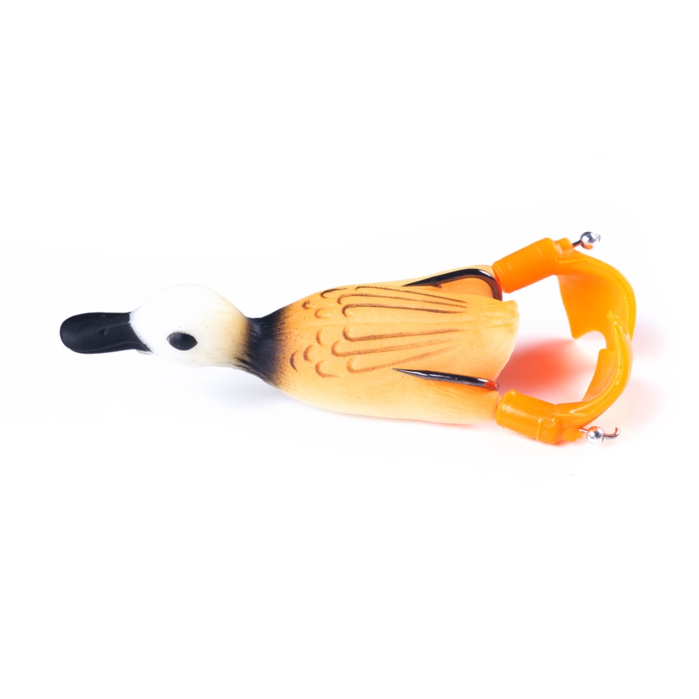 Mồi câu cá giả hình con vịt 3d mềm 5g 8.5cm 12g