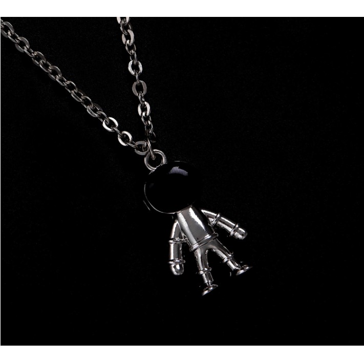 Vòng Cổ Phi Hành Gia cute ULA Shop Vòng cổ đôi Unisex Astronaut Necklace phong cách Hip Hop Hàn Quốc CVC4
