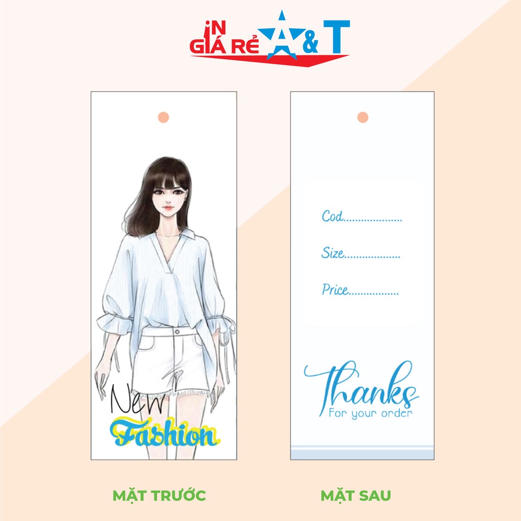 100Nhãn mác giấy quần áo thời trang cao cấp-HÀNG CÓ SẴN-MẪU3