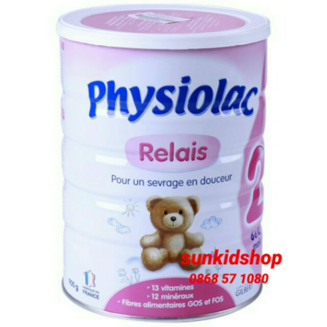 Sữa physiolac số 2 900g HSD 2023