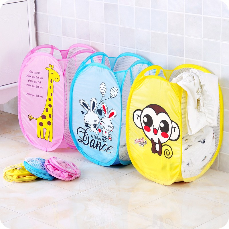 giỏ lưới đựng quần áo gấp gọn tiện lợi