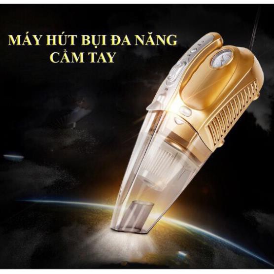 💥[CHÍNH HÃNG + FREE SHIP]💥 Máy Hút Bụi ô tô 4 in 1 Bơm Lốp Đo Áp Suất Và Đèn Pin Siêu Sáng BẢO HÀNH 1 NĂM💥SIÊU HOT💥