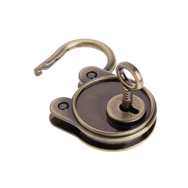 Ổ Khóa Mini Hình Gấu Kèm Chìa Khóa Phong Cách Vintage