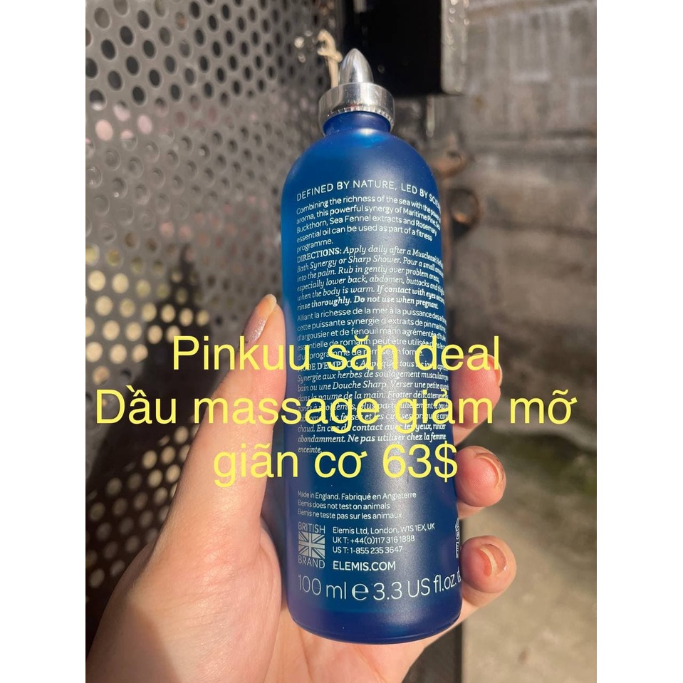 Elemis dầu massge giãn cơ thư giãn Musclease Active Body Oil 63$ boxycharm