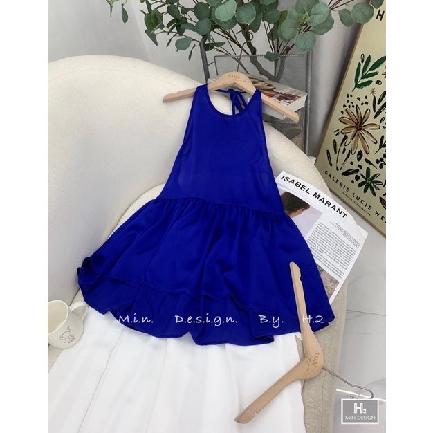 Set Yếm Xanh Dáng Dài