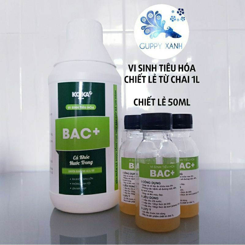 Vi sinh tiêu hóa Bac+, có thể trộn vứi thức ăn