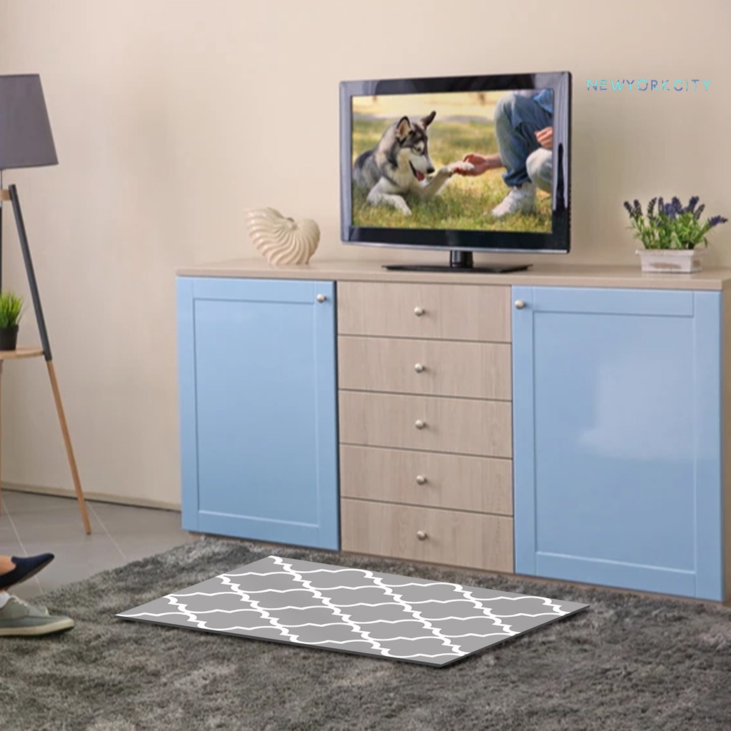 Thảm Polyester Họa Tiết Hình Học Trang Trí Nhà Cửa