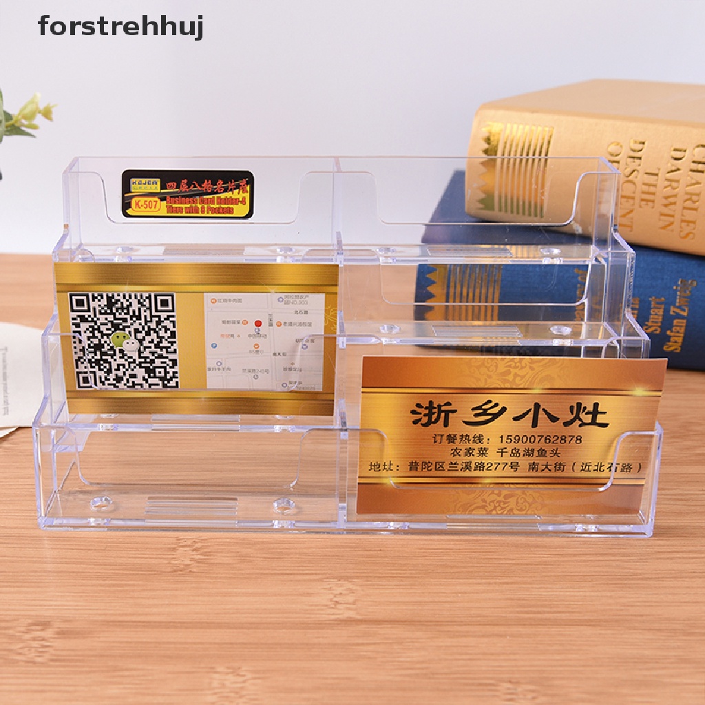 Giá Đỡ Thẻ 8 Ngăn Bằng Acrylic Trong Suốt Để Bàn Tiện Dụng | BigBuy360 - bigbuy360.vn