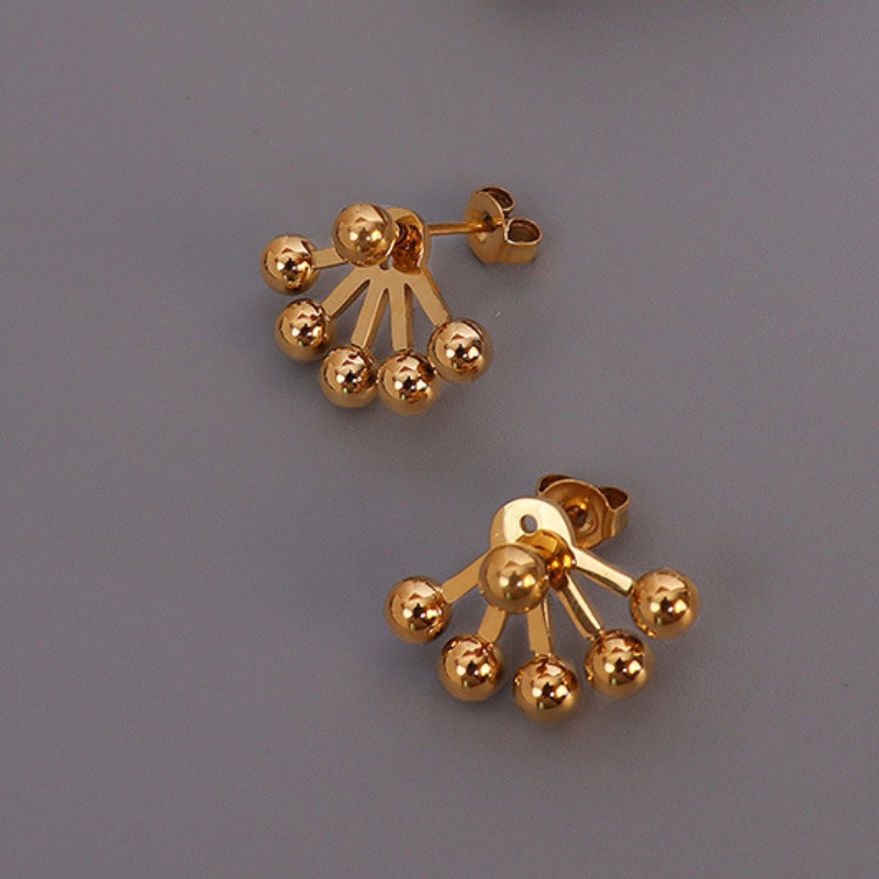 Bông Tai Nữ Cá Tính Titan Ko Đen TT 4273