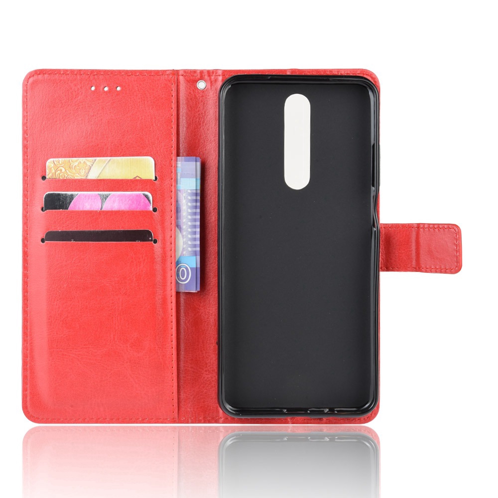 Bao da điện thoại PU nắp gập tích hợp ngăn ví đựng thẻ cho XIAOMI REDMI K30 5G