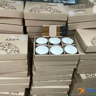 Bộ 6 bát và đũa Nhật