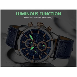 MINI FOCUS Đồng Hồ Quartz Nam Hiển Thị Ngày Chống Thấm Nước Kiểu Dáng Thể Thao Thời Trang