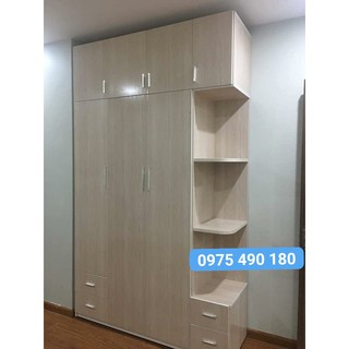 Tủ quần áo 4 cánh giá rẻ free ship Nội Thất Bích Ngọc .