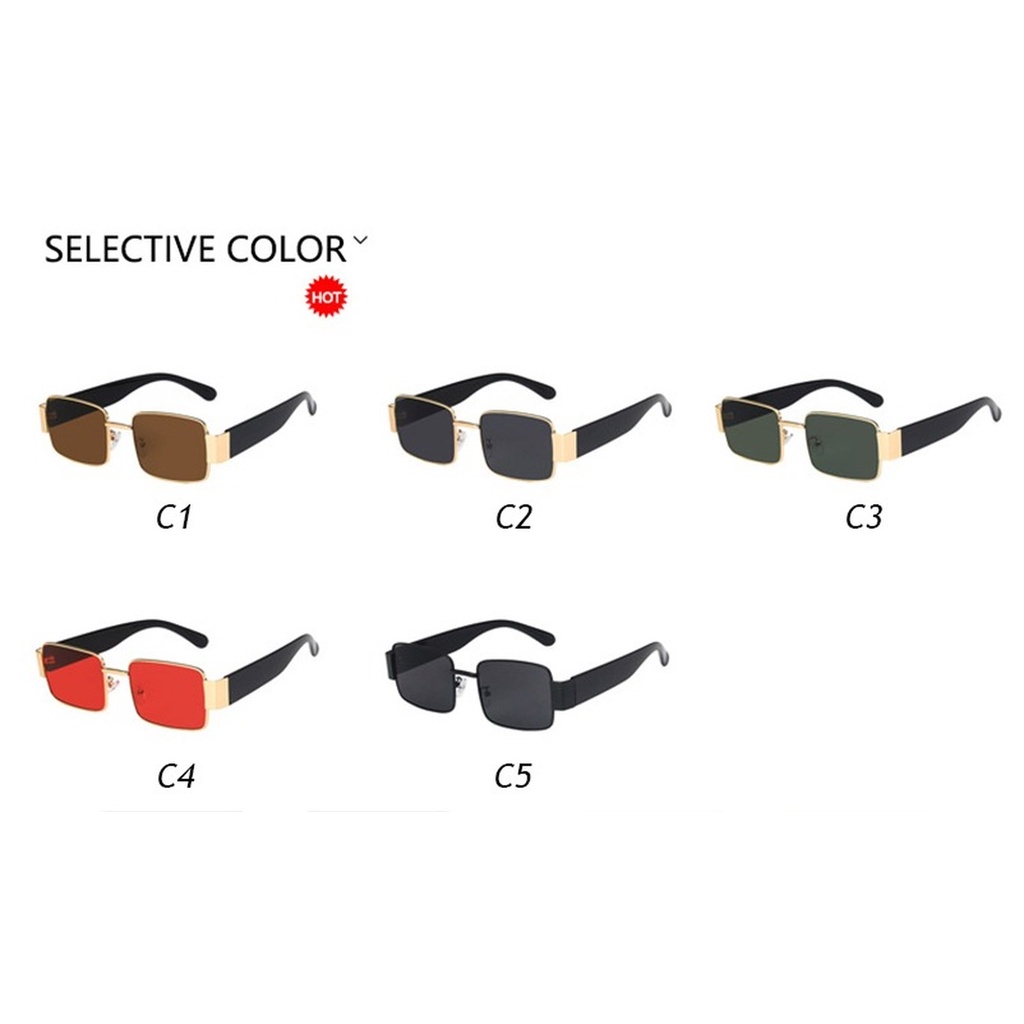 Kính chống nắng mặt vuông phong cách cổ điển thời trang sang trọng cho nữ