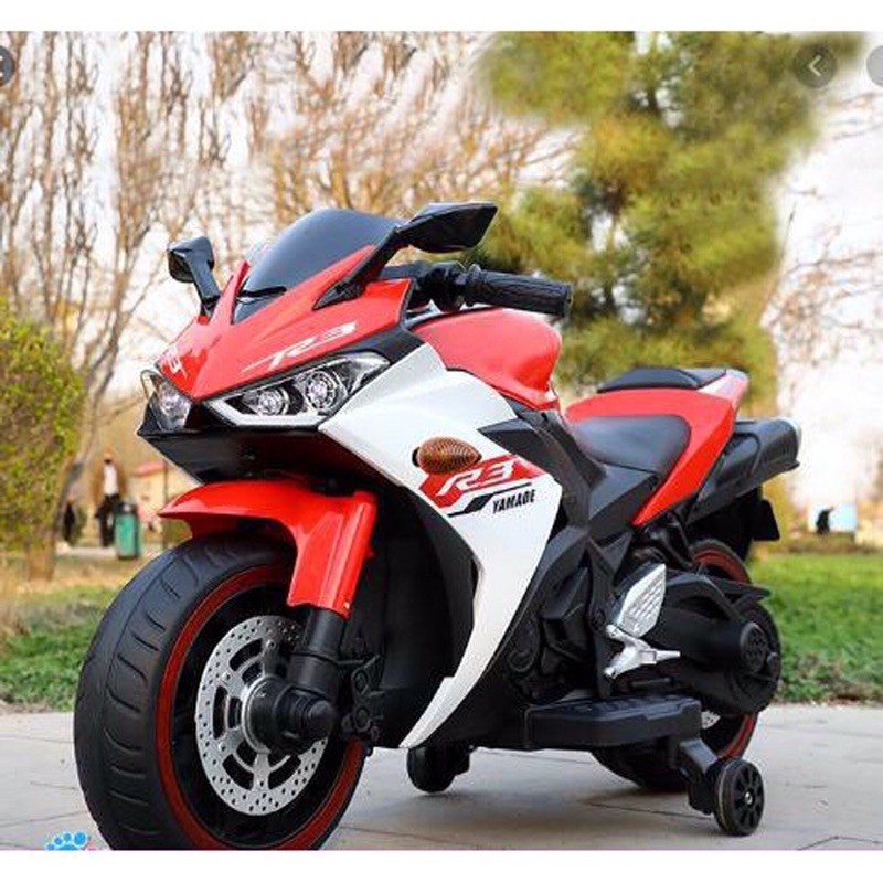 Xe máy điện trẻ em H2R, R3 động cơ 12V mạnh mẽ kích thước lớn 110 x 46 x 76cm