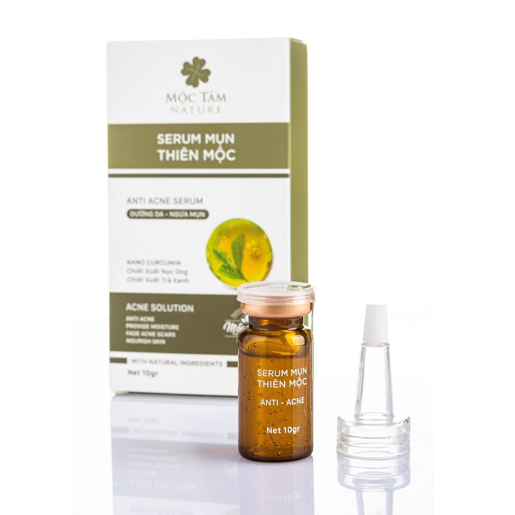 Serum Chấm Mụn Mộc Tâm Nature Thiên Mộc Giảm Sưng Mụn, Ngăn Ngừa Thâm Sẹo 10g