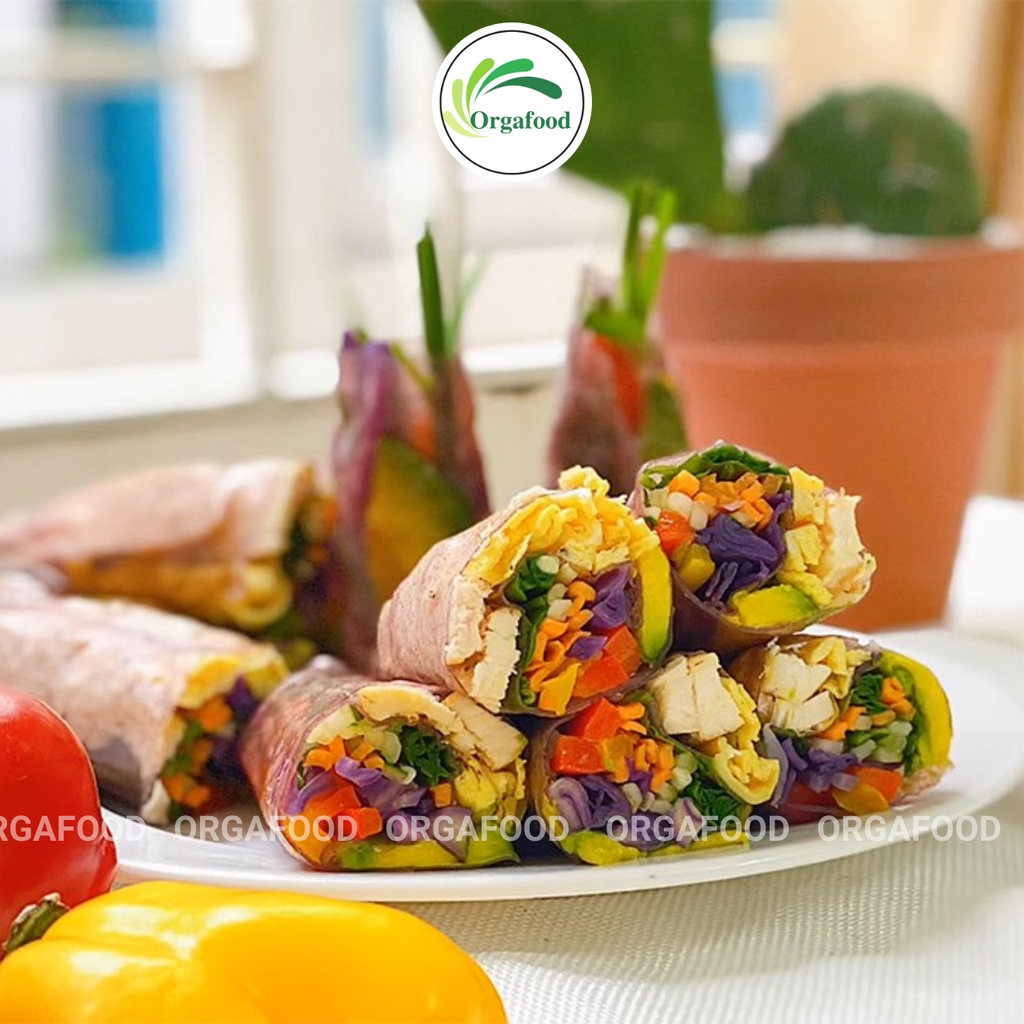 Bánh tráng cuốn gạo lứt (3 màu) Mekong River 300g giảm cân eat clean healthy (trắng, vàng-nghệ, hồng-củ dền)