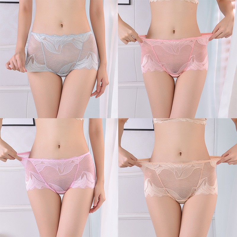 Quần Lót Ren Đùi, Cạp Cao [LỖI 1 ĐỔI 1] Phom To Sexy _ QR26 - S1