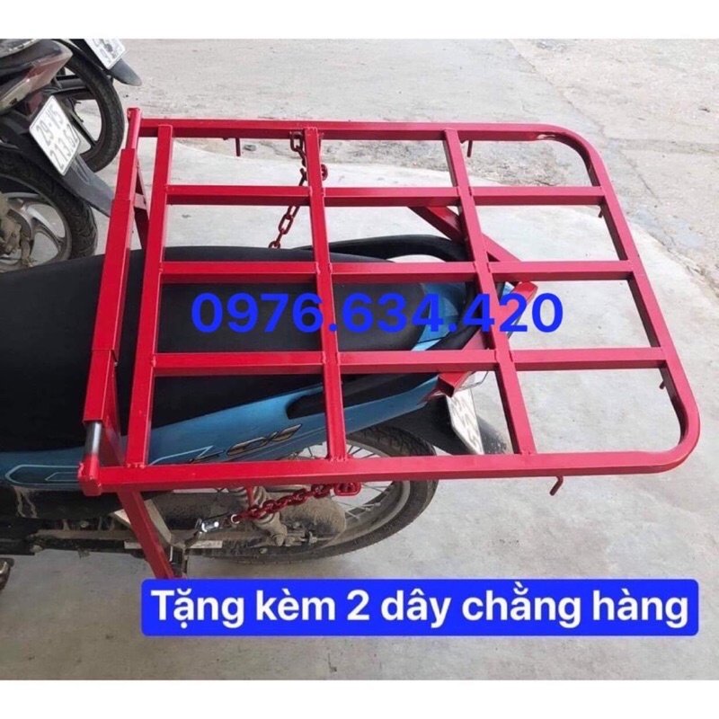 Giá chở hàng - Baga xe máy đa năng dành cho các loại xe, tặng kèm dây chằng hàng