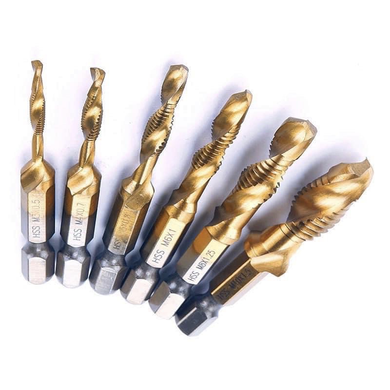 Bộ Mũi Khoan Taro ren 6 cây