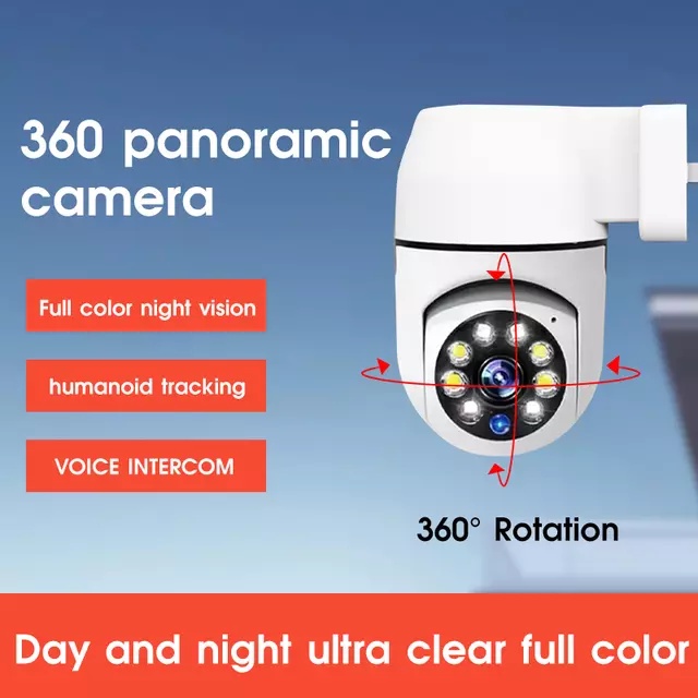 Camera wifi YOOSEE chui bóng đèn/chui cắm điện kiểu dáng độc đáo xoay 360 độ, hỗ trợ flash quay đêm có màu