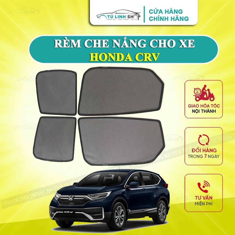 Rèm che nắng nam châm cho xe Honda CRV chính hãng Mincar, bộ 4 tấm cho 4 cửa, hàng loại 1 cao cấp nhất, vừa khít kính