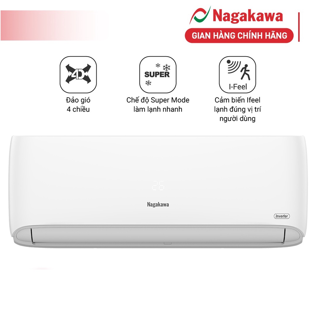 Miễn phí công lắp đặt - Điều hòa/Máy lạnh 1 chiều inverter 9000BTU (1Hp) NIS-C09R2H11 - Bảo hành máy nén 10 năm